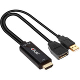 Adaptateur actif Club 3D HDMI vers DisplayPort (0,25 mètres, 4K 60 Hz)