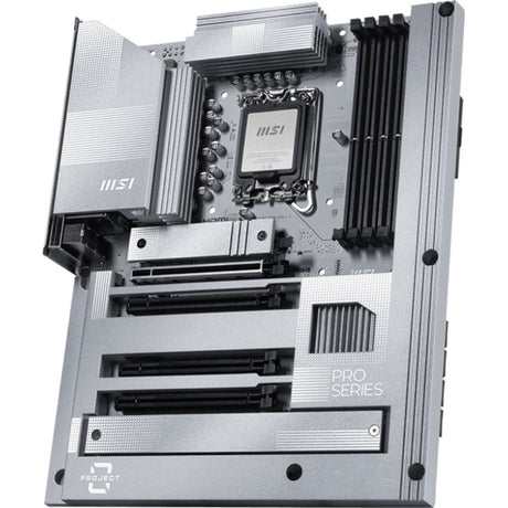 Msi pro z890-s wifi pz socket 1851 moederbord (wit zilver, 2.5gb-lan, wi-fi 7, bt, sound, atx)