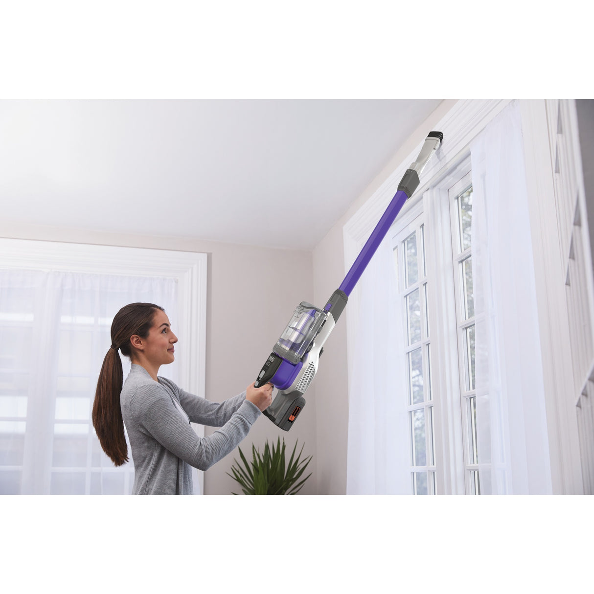Aspirateur-balai pour animaux de compagnie extrême Black+decker 36 V 4 en 1 Power Series (violet)