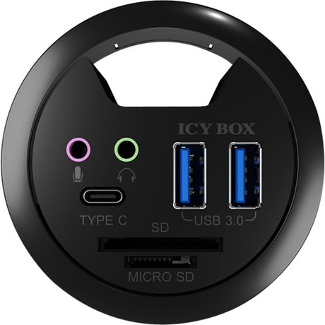 Boîte glacée ib-hub1404a hub usb (noir)