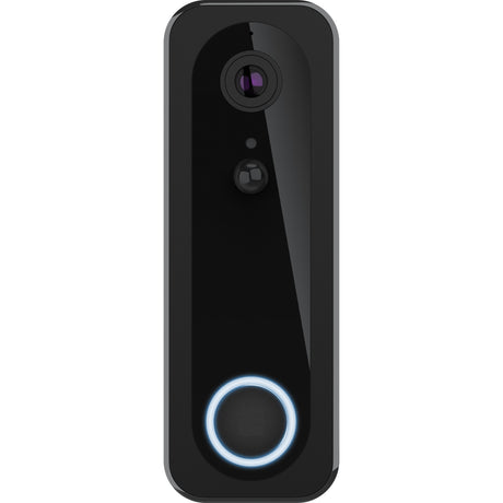 Trust draadloze video deurbel - doorcam-3000 - accu oplaadbaar met usb-c - 2k 3mp - geen abonnementskosten - inclusief chime - deurbel met camera - zwart