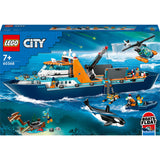 Lego city - jouet de construction d'un navire de recherche polaire (60368)