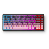 Clavier de jeu mécanique à structure de joint tri-mode Mchose G75 Pro (noir rose, disposition américaine, KTT Cabbage Tofu V2, 75 %, RVB, échange à chaud, PBT Double-Shot, Bluetooth USB-C 2,4 GHz)