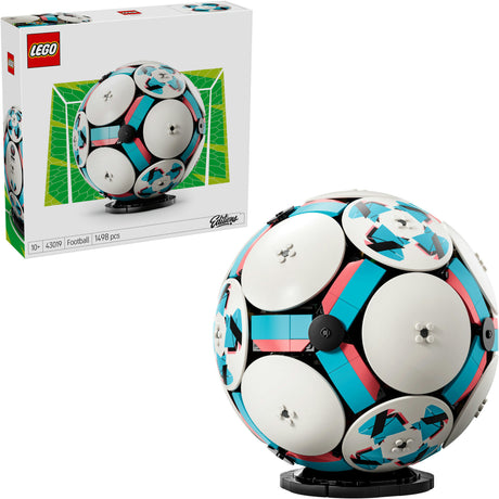 Lego éditions football - Kit de construction d'affichage 3D avec mini stade - cadeau d'anniversaire pour garçons, filles et fans de football à partir de 10 ans - 43019