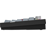 Clavier mécanique Montech mkey pro dark rgb (noir, disposition américaine (qwerty), gateron g pro marron, 75 %, remplaçable à chaud, rgb, double-shot pbt, usb-c | 2,4 ghz | bluetooth 5.2)