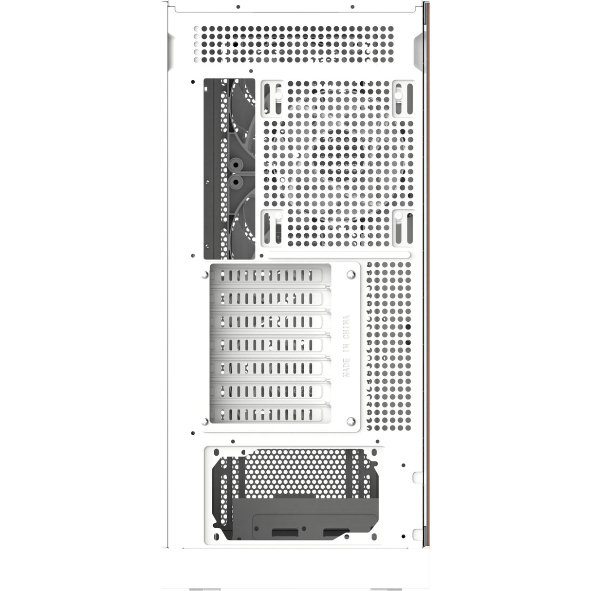 Thermaltake s370 ws snow midi tower behuizing (wit | 2x usb-a | 1x usb-c | tempered glass)