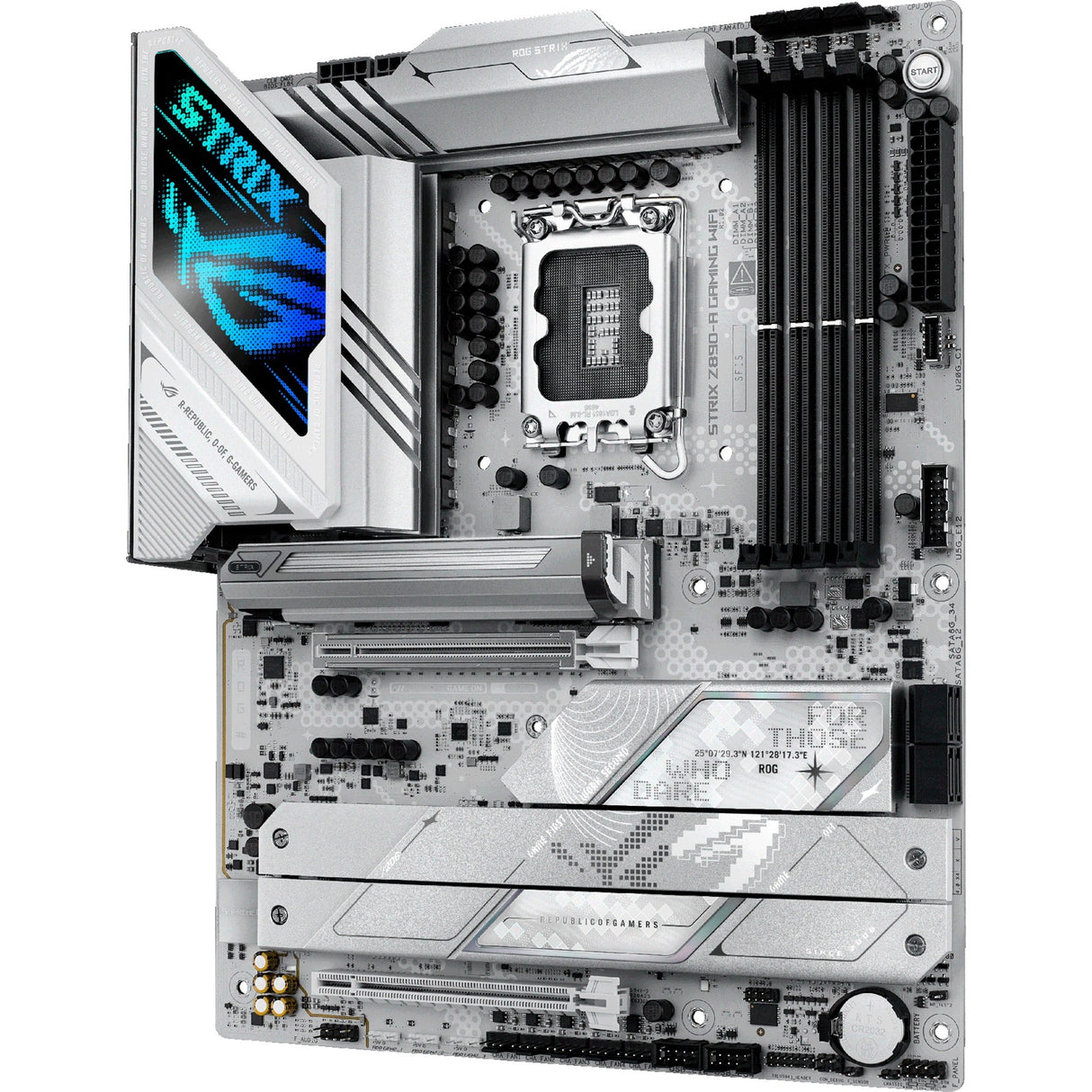 Carte mère Asus ROG Strix Z890-A Gaming WiFi Socket 1851 (RAID, 2,5 Go-LAN, WiFi 7, BT, Son, ATX)