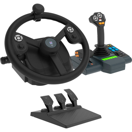 Ensemble de simulateur de système de contrôle de véhicule agricole Hori (noir)