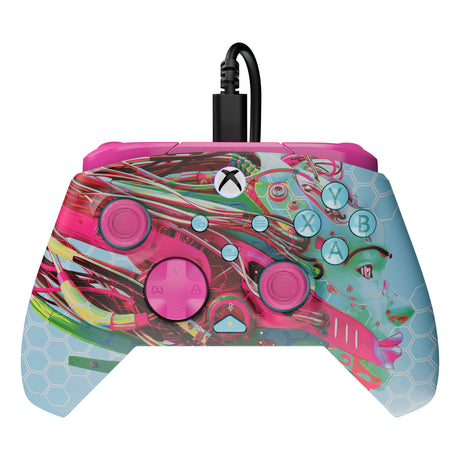 Manette filaire avancée Turtle Beach PDP Rematch Glow (Android Dreams, Xbox Series X|S, Xbox One, PC)