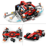 Lego 60443 City Arrêt au stand F1 et équipe au stand avec Ferrari