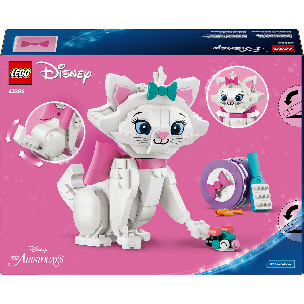Lego Disney Classic 43286 Les Aristochats, la mignonne Marie