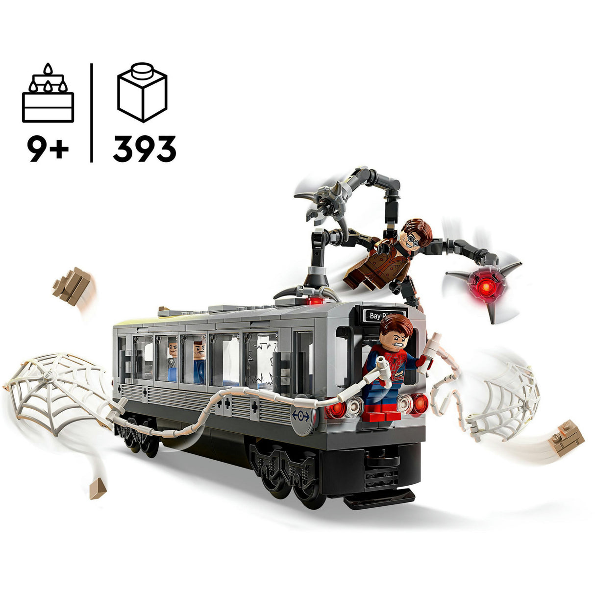 Lego super heros merveille 76321 scène de métro Spider-Man contre Docock