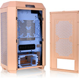 Thermaltake the tower 300 - peach fuzz mini tower behuizing (perzik | 3x usb-a | tempered glass)