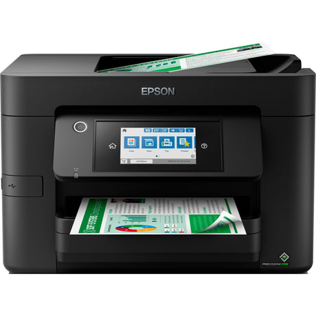 Imprimante jet d'encre tout-en-un Epson Workforce Pro wf-4820dwf avec fonction fax (noir, numérisation, copie, fax, LAN, Wi-Fi)