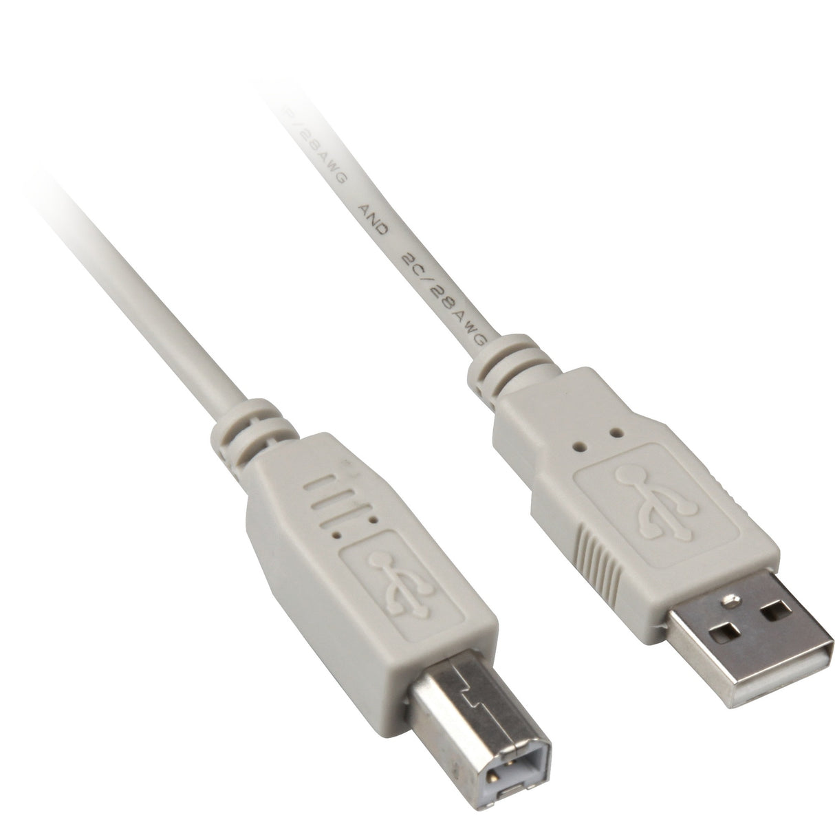 Câble Sharkoon USB-A 2.0 > USB-B (gris, 0,5 mètre)