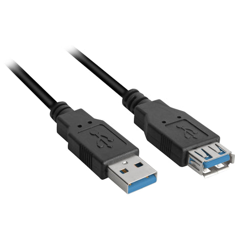 Câble d'extension Sharkoon USB 3.0 (noir, 1 mètre)