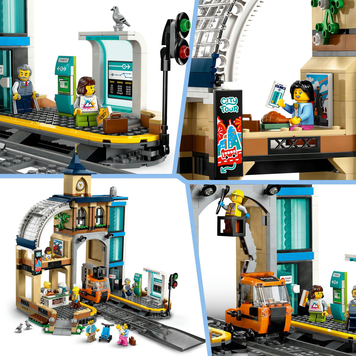 Lego city 60469 la gare centrale