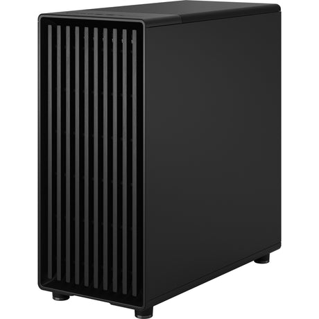 Fractal design north - boîtier tour midi édition momentum (couleur bois noir | 2x USB-A | 1x USB-C | verre trempé)