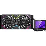 Xyz pc gear hydroview aio 240 refroidissement par eau (noir, argb, pwm)