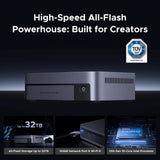 Ugreen nasync dxp480t plus (grijs, wifi, 1x 10gbe, hdmi, thunderbolt 4 (40 gb s))
