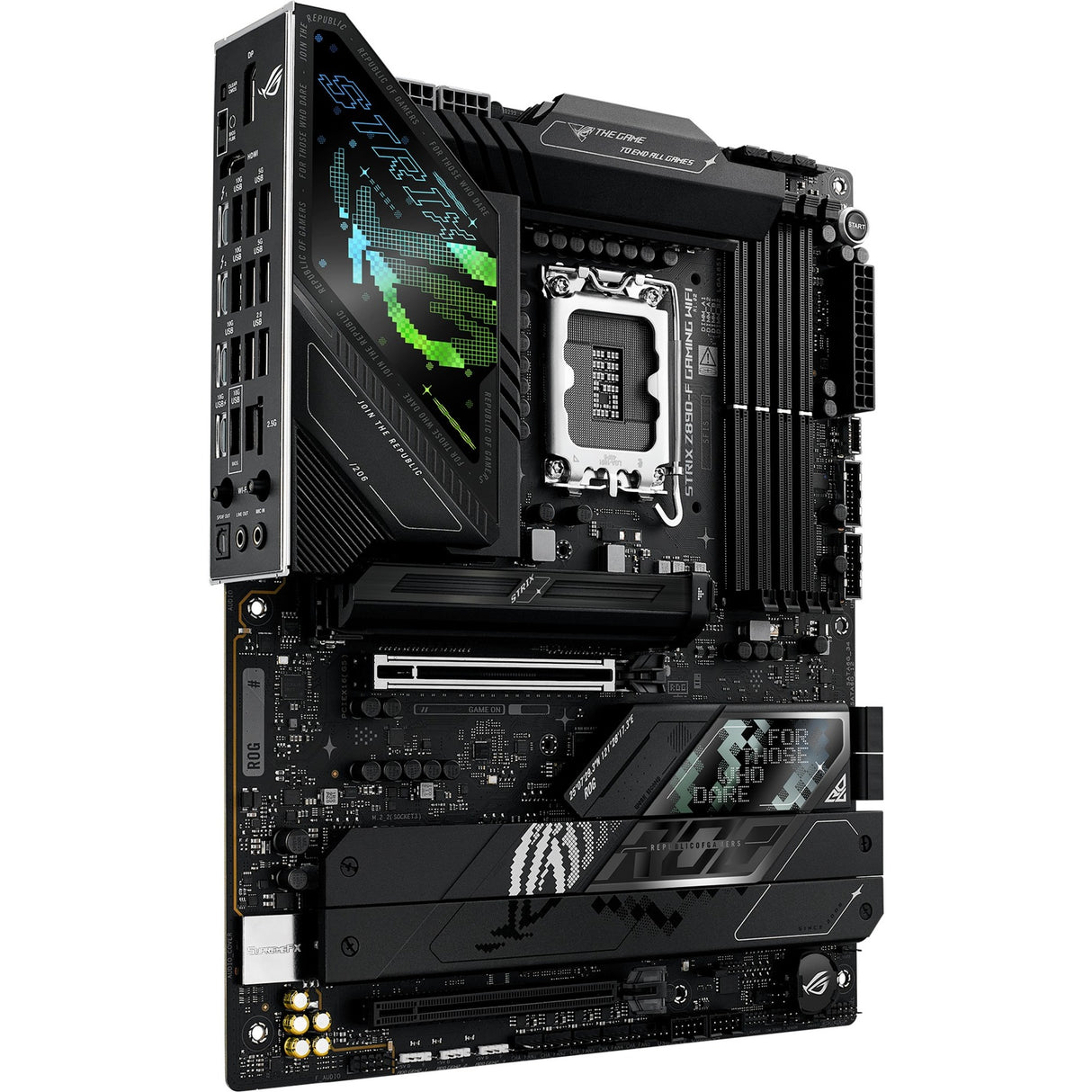 Carte mère Asus ROG Strix Z890-F Gaming WiFi Socket 1851 (Noir, RAID, 2,5 Go-LAN, Wi-Fi 7, BT, Son, ATX)