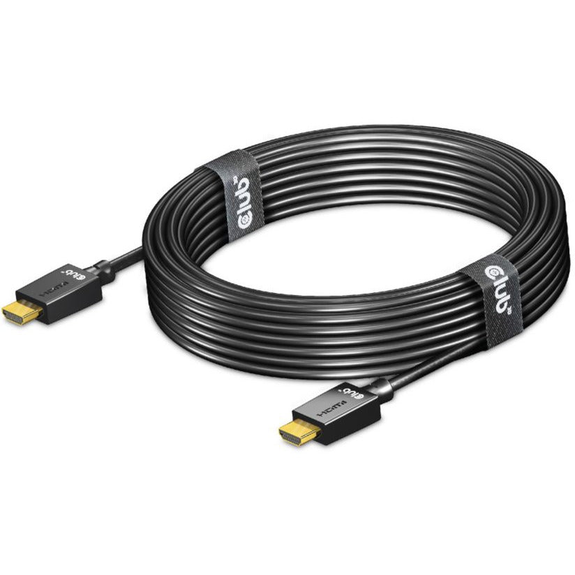 Câble certifié HDMI 2.1 ultra haut débit Club 3D mâle-mâle (noir, 5 mètres, 4K 120Hz, 8K 60Hz, 48Gbps)
