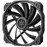 Ventilateur de boîtier Silverstone shark force 160 (noir, 160 x 160 x 27 mm, pwm)