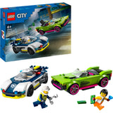 Voiture de police Lego et poursuite en voiture à grande vitesse - 60415