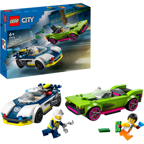 LEGO LEGO CITY 60415 Police Car et Fast Car Pursuit