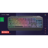 Clavier de jeu Trust GXT 836 EVOCX RGB (noir, disposition américaine (QWERTY), membrane, 100%, RVB)