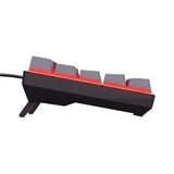 Trust GXT 867 Acira 60 % mini clavier de jeu mécanique (noir, disposition américaine (QWERTY), Outemu Red, 60 %, RVB)