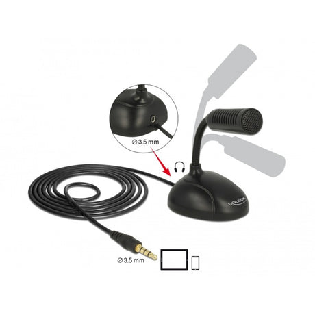 Microphone de condenseur de Delock