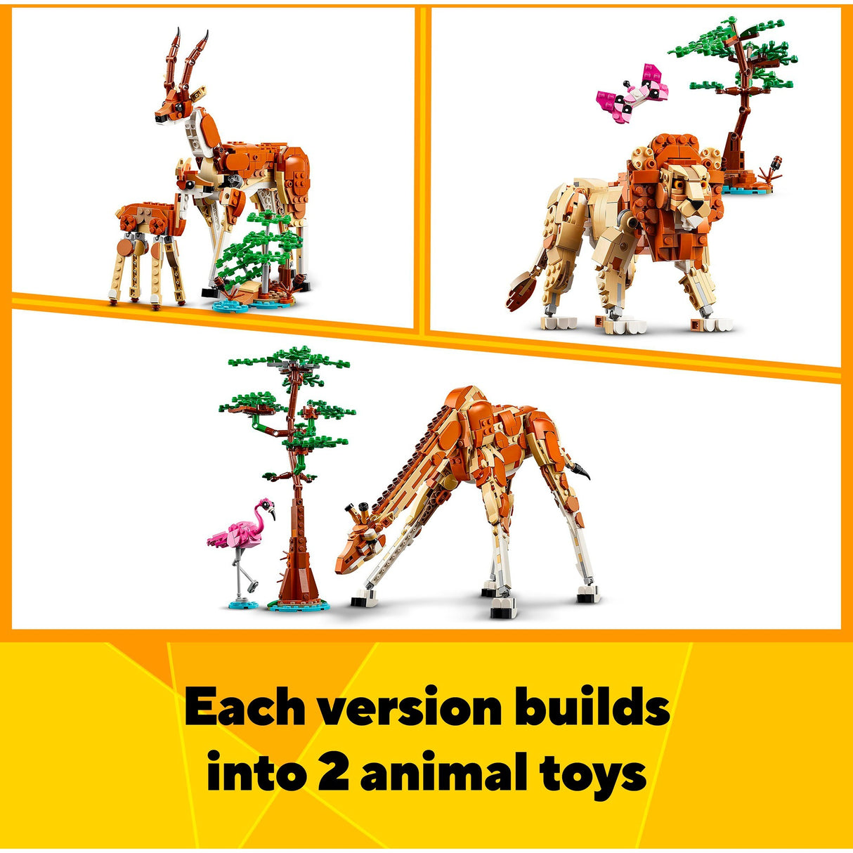 Lego Creator 3en1 Animaux de safari - 31150