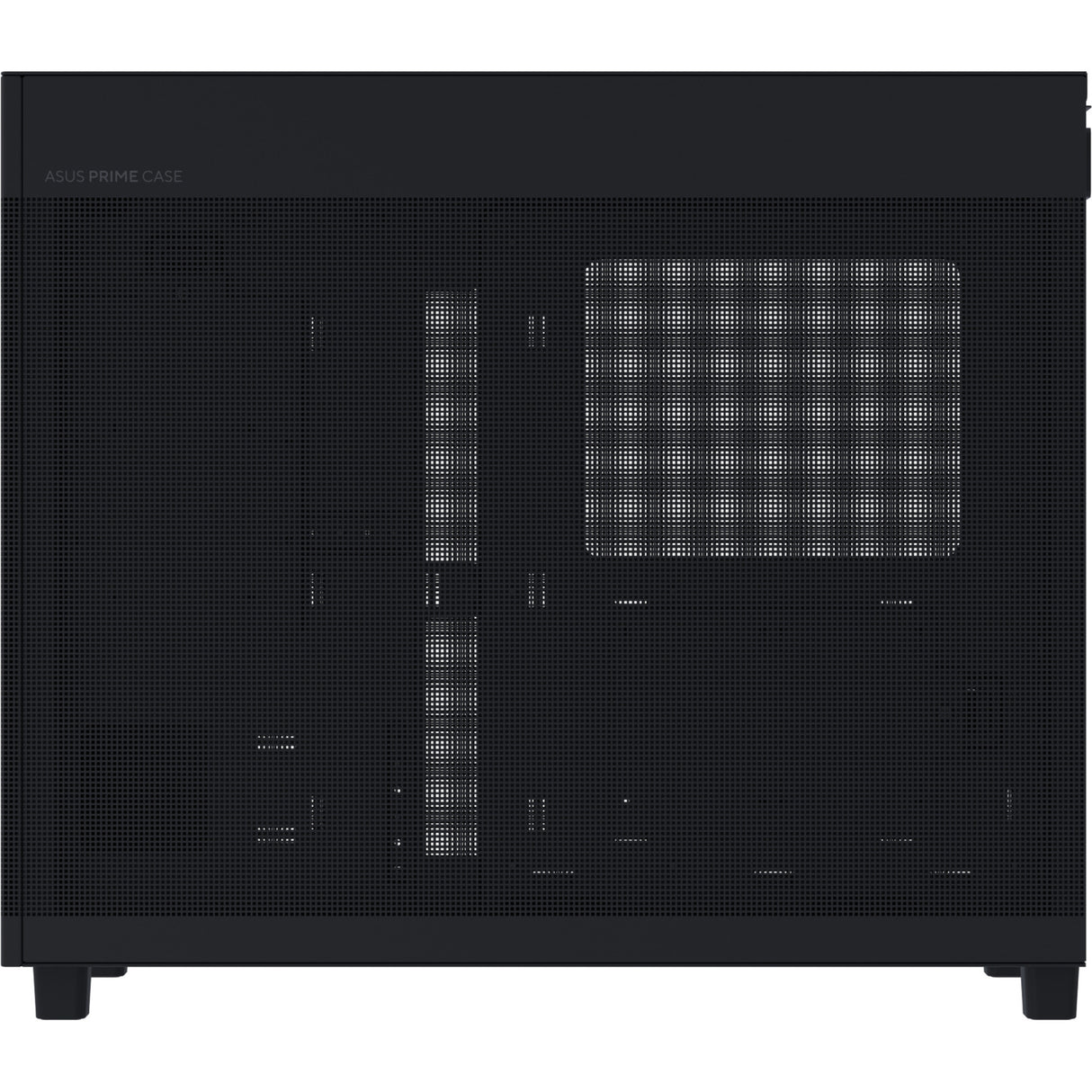 Asus prime ap303 - tempered glass panel midi tower behuizing (zwart | 2x usb-a | 1x usb-c | tempered glass)