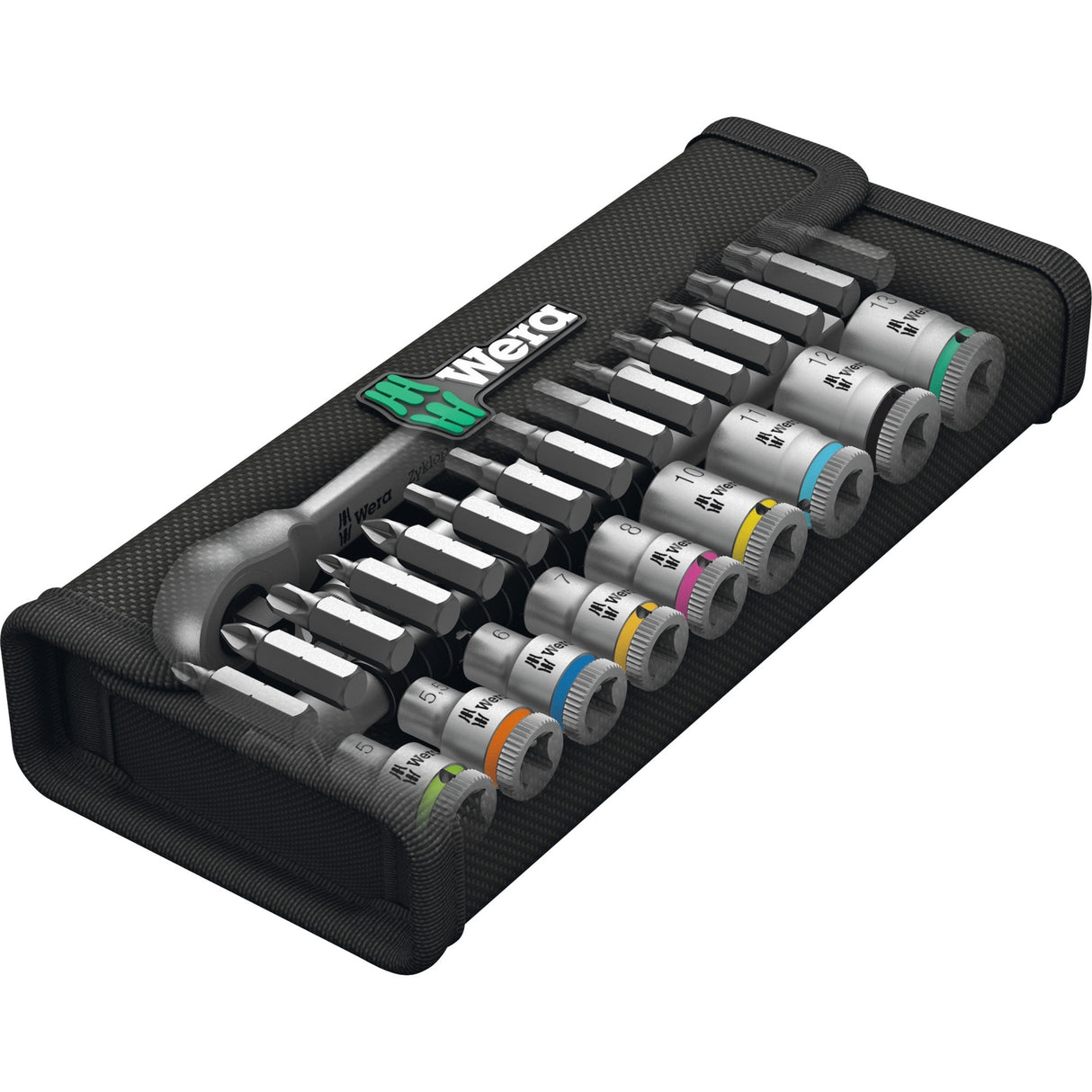 Wera 8100 SA 8 Zyklop Metal-Ratelset Set, commutation Pall 1 4