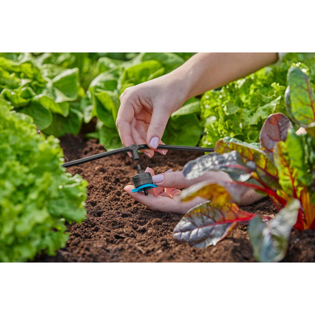 T-pice Gardena pour les pulvérisateurs Druppelaars finaux 4,6 mm (3 16