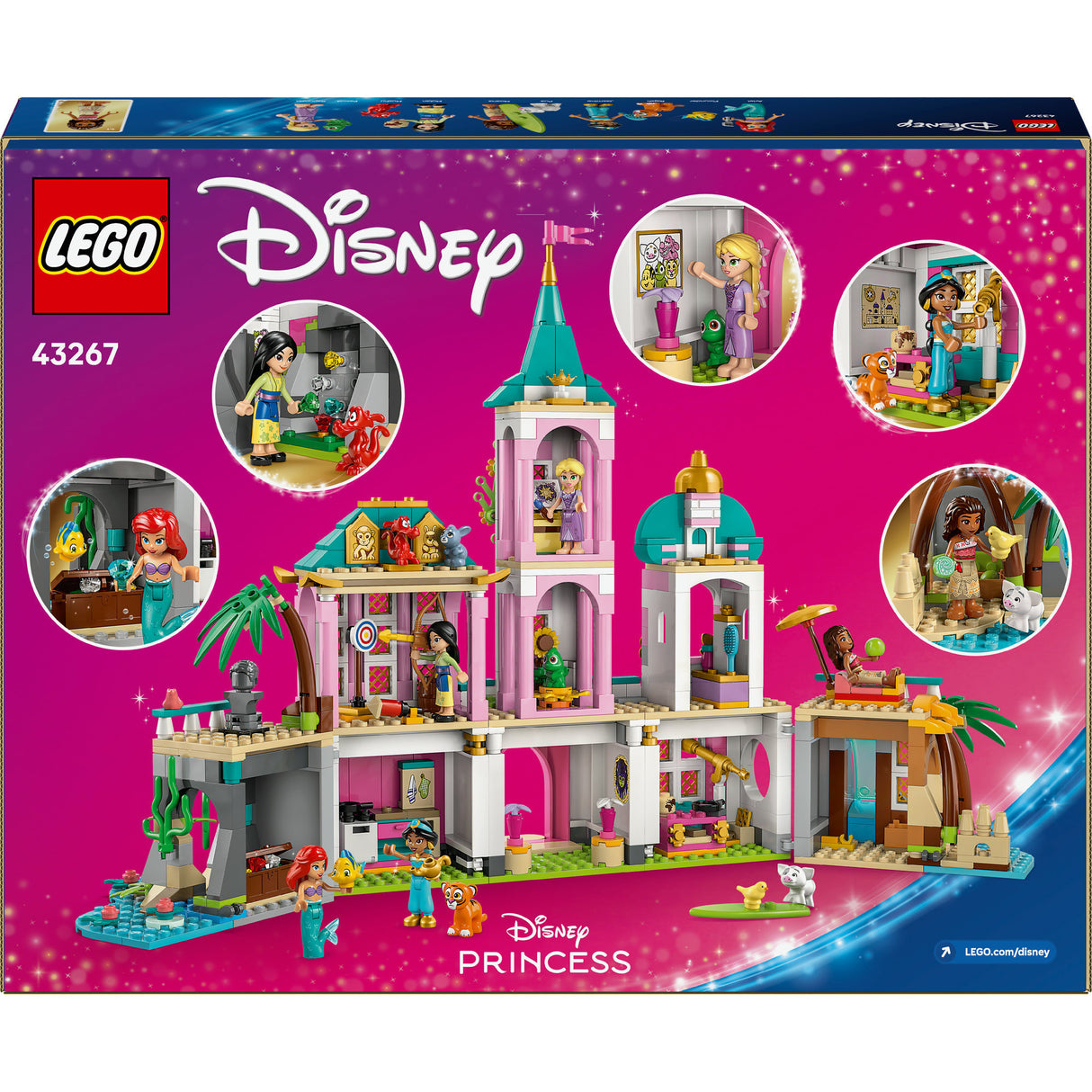 Lego 43267 Disney Princess Château de princesse et animaux royaux
