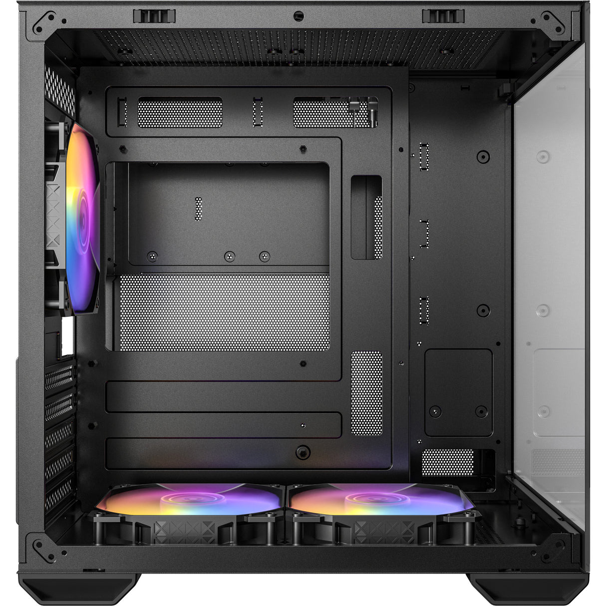 Boîtier mini tour Antec cx60m argb (noir | 3x usb-a | rgb | verre trempé)