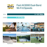 Tp-link omada eap650-outdoor ax3000 wifi 6 point d'accès (blanc, poe)