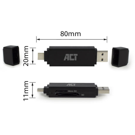 Lecteur de carte Act ac6375 noir
