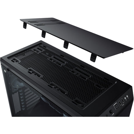 Soyez silencieux! boîtier tour midi à fenêtre pure base 600 (noir orange | 2x USB-A | verre trempé)
