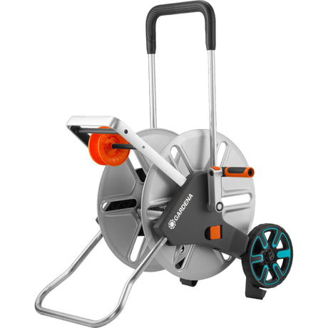 Gardena chariot à tuyaux aquaroll l easy métal (gris orange, 18550-20)