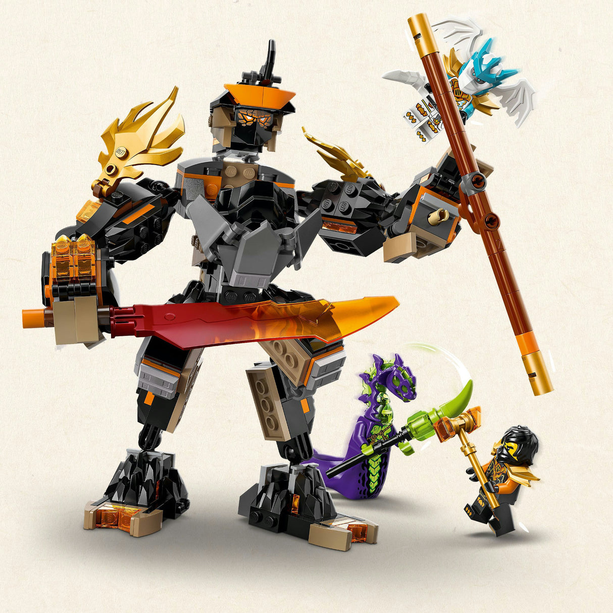 Lego Ninjago 71854 Le robot de mission de Cole et Zane le dragon