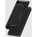 Clavier mécanique sans fil Iqunix zx75 côté obscur (noir, disposition américaine (qwerty), rouge gateron, 75 %, LED RVB, remplaçable à chaud, pbt double prise, 2,4 GHz | Bluetooth 5.1 | USB-C)