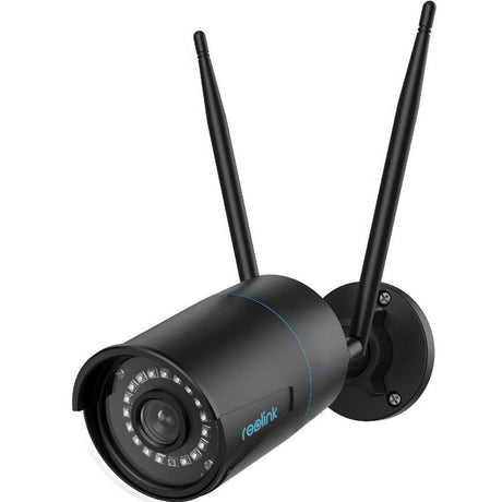 Reolink W320-B - Caméra de sécurité extérieure 5 MP, WiFi 2,4 5 GHz, détection de personnes, véhicules, animaux, vision nocturne à 30 mètres