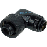 Alphacool 16 10 raccord à compression 90° rotatif g1 4 raccord (noir)