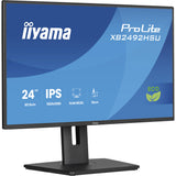 Moniteur Iiyama prolite xb2492hsu-b1 24 (noir (mat), HDMI, port d'affichage, 2x USB-A, USB-B, 120 Hz)
