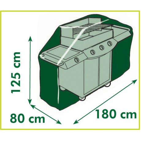 Couverture de protection de la nature pour les barbecues au gaz 180x125x80 cm