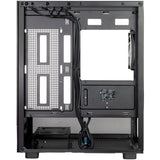 Boîtier mini tour Silverstone lucid 04 (noir | 2x USB-A | 1x USB-C | RVB | verre trempé)