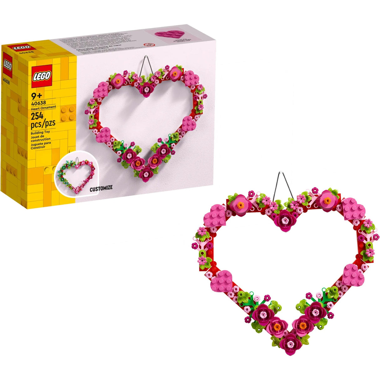 Lego 40638 décoration en forme de coeur saisons et occasions